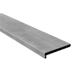 LIGNODUR® Innenfensterbank topline LD 36 (WPC) Ausladung 200mm beton grau Nr. 0900111