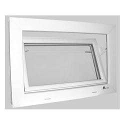 AKF Schere kurz weiß Kunststoff, für Kellerfenster (1 x Ls / 1 x Rs)
