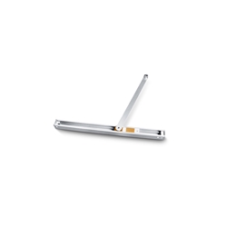 Geze OT-Gleitschiene, für Oben-Türschließer, ALU, TS 5000/3000 T-Stop, Bandseite, silberfarbig eloxiert, 1-flg., aufliegend, H 68mm, L 452,50mm (PG:23) 102363