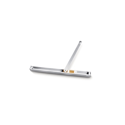 Geze OT-Gleitschiene, für Oben-Türschließer, ALU, TS 5000/3000 T-Stop, Bandgegenseite, verkehrsweiß RAL 9016 lackiert, 1-flg., aufliegend (PG:23) 108482