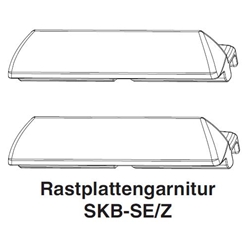 Rastplattengarnitur SKB-SE/Z für Kunststoff Veka Topline/Softline, Brügm. Nr. 455699