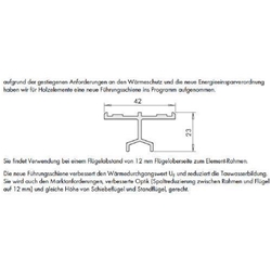 Führungschiene HH0130-04 Gr.700 EV1 Holz B1 12mm Flügelabstand (MG:H2) PPFB0220-524010