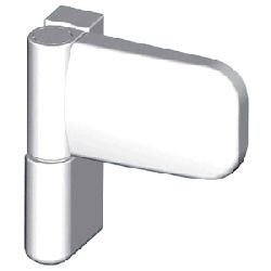 Roto Aufschraubband DoorLine 105NN II, 2-teilig, Überschlag 17,5-20mm, Voreinstellung 37mm, RAL 9016, Direktverschraubung, 24 Stück (MG:56) 545995