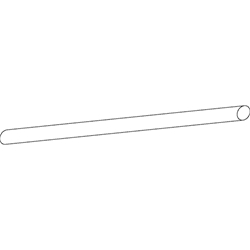 Geze OL-Anschlussstange 6000mm, OL 90 ohne Abdeckprofil, Ø 8mm, Stahl verzinkt (PG:24) 016592