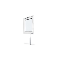 Geze OL-flexibles Gestänge, 1250mm, OL 90N Aluminium, weiß naturton RAL 9016 lackiert (PG:24) 022721