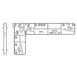 Hautau Bohrlehre PRIMAT FL 190 für Scherenhalter, Uni-Flügelbock, Kettenführung, Handhebel (PG:205) 172864