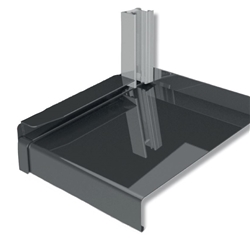 Gutmann Putzkantenprofil, PK 24/500, für Bordstück, RAL 7016 Breite 24mm, Länge 500mm RAL7016M anthrazitgrau matt (VE= 20 Stück)