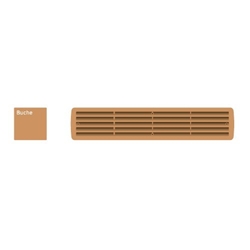 Hoju Kunststoff Lüftung 457x92mm Türausschnitt 433x77mm Kunststoff, buche Nr. 9020 BU nach DIN 18017