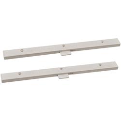 Regel-air Schiebelüfter weiß Typ 30W.5, mit BED 750 mm 3,1 - 3,5 mm Dichtung silbergrau für das System Forte für KF-Fenster