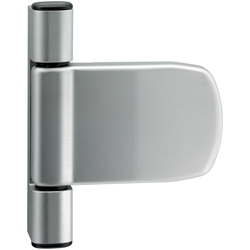 Roto Aufschraubband DoorLine 118D III, 3-teilig, Überschlag 19-21,5mm, edelstahloptik eloxiert/schwarz, Direktverschraubung (MG:56) 547500