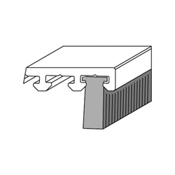 Roto Fenstertür-Bürstendichtung, für Halteprofil, PB 48 Fin-Seal, 17mm (MG:57) 604872 (VE = 40 Meter)