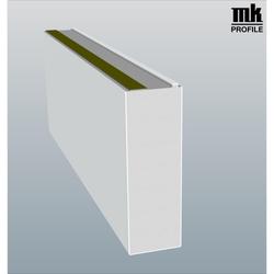 PVC-Statik-Unterbauprofil, weiß, Salamander mit Dichtband, 149x49x6500mm, Nutzhöhe: 146mm, geschäumt, Nr. 15050 08, passend zu Blendrahmen Salamander bluevolotion 73mm und 82mm