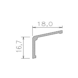 Alu-Trittschutz T1518 selbstklebend, Schüco CT70 Aluplast, Veka Softline 70/82