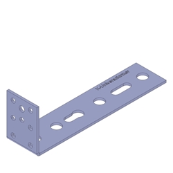 Knelsen Fenstermontagewinkel, FMW-50x155x2,5mm, Flachstahl für die untere Befestigung Nr. K-405111