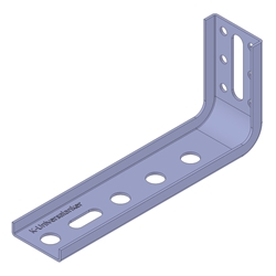Knelsen Fenstermontagewinkel, FMW-65x145x1,5mm, U-Profil zur Montage vor der Fassade in der Dämmschicht Nr. K-405127