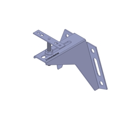 Knelsen Montagekonsole WS-110x110-F60, für die Fenstermontage vor der Fassade in der unteren und seitlichen Dämmschicht, mit flacher Anschlussplatte, 3D-justierbar, Belastung bis 99 Kg, Auskragung 105mm Nr. K-405077