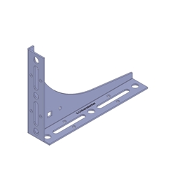 Knelsen Schwerlastwinkel SLW-150x200x2,5mm, für die untere Fenstermontage in der Dämmschichtebene, Belastung bis 172kg, Auskragung 110mm, VE= 10St. (5xRs / 5xLs) Nr. K-405202