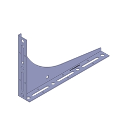 Knelsen Schwerlastwinkel SLW-200x300x2,5mm, für die untere Fenstermontage in der Dämmschichtebene, Belastung bis 157kg, Auskragung 200mm (301kg bei 150mm Auskragung), VE= 10St. (5xRs / 5xLs) Nr. K-405203