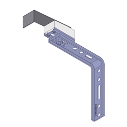 Knelsen Thermo-Alufensterbankhalter T-AFBH35 160-200, für Dämmung 160-200mm, 35mm Aufnahme, Verstellbereich 215-260mm, mit thermischer Trennung, 5° Neigung Nr. K-405282