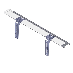 Knelsen Thermo-Steinfensterbankhalter T-SFBH-begehbar 130-165, Auflageprofil 75mm, Ausladung 130-165mm, Verstellbereich 75-105mm, mit thermischer Trennung Nr. K-405320