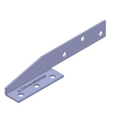 Knelsen BAP-Befestigungswinkel, BAP-Winkel 110x1,5 (25 x Ls / 25 x Rs), verstärkt die Verbindung von Fensterrahmen und Anschlussprofil Nr. K-405190