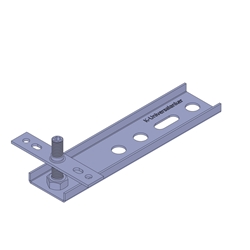 Knelsen SFK-Anker, U-Profil Fensteranker SFK-150x1,5-40, für die Fenstermontage ohne sichtbare Bohrung, Höhenverstellbar 10-35mm Nr. K-148995