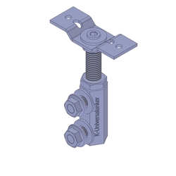 Knelsen WU-Justierelement-M12x70-F, für FMW-U-Profile und SLW-Schwerlastwinkel, zur Feinjustierung seitlich/oben/unten Nr. K-000314