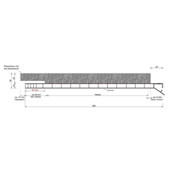 Rollladenkastendeckel 280mm mit 20mm Flex-Isolierung Alukaschiert, WLG032,R=76qmK/W (a 6,00 Meter) Nr. D280 flex