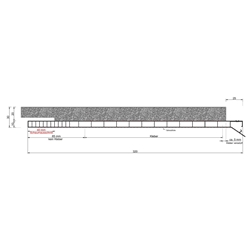 Menke Rollladenkastendeckel 320mm mit 20mm Flex-Isolierung Alukaschiert, WLG032,R=76qmK/W (a 6 Meter) Nr. D320 flex