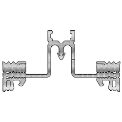 Gutmann Pfosten-Riegeldichtungen (Lara) GF 60 P-E3 schwarz aus APTK, 1VE = 30 Meter EAN 4021036735496
