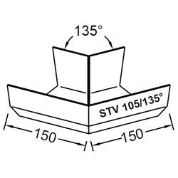 Gutmann Stossverbinder 135° STV 105-135 EAN 4021036974147