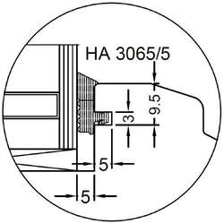 Gutmann Fenster Verglasungsdichtung, HA 3065/5 schwarz innen, Nutbefestigung, EPDM (VE= 100 Meter)