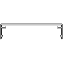 Gutmann Abdeckprofil P 2020/80 blank (1 VE = 6 Meter) EAN 4021036459835