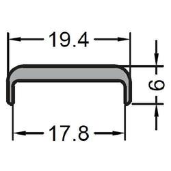 Gutmann Kantenschutz, KTS, 19.6 L 6000mm, zum Kleben blank (VE= 6 Meter)