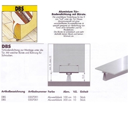 Türbodendichtung DBS Unsichtbar, Alu-werkblank 1000mm Nr. 0307091