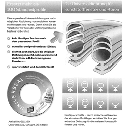 Ellen Universaldichtung schwarz, a 25 Meter Nr. 6111190