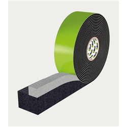 Multifunktions-Fugendichtband trioplex + Gr. L TP652 77/10-20mm, Einsatzbereich: Passivhaus 10-20mm, Neubau 10-24mm, Sanierung 10-28mm, VE 3 Rollen a 5 Meter Nr. 311621