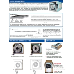 Rollladenkastendämmung Beck+Heun 1000x500mm ROKA-SAN-FLEX 25mm 2tlg. (Thermoflexplatte&Formteil)Nr. 27SF255000