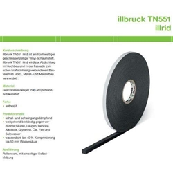 Illbruck illrid TN551 10x8mm (Rollenware) Spule a 590 Meter Nr. 309456