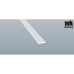Flachprofil 25x3mm weiß (a 6,00 Meter) Nr. 200