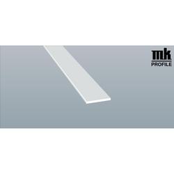 Flachprofil 35x3mm weiß (a 6,00 Meter) Nr. 203