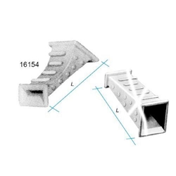 Mauerdurchführung gebogen 80mm Lang mit Bürste für 22mm Gurt Nr. 16154