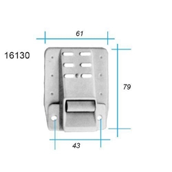 Gurtführung Fertigkasten 23mm hoch mit Bürste für 22mm Gurt Nr. 16130