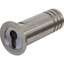 Abus OB-Schlüsseltresor, KeySafe 728 Zylindergehäuse herausnehmbar, ER edelstahl rostfrei B 61mm,H 61mm,T 120mm Nr. 27465
