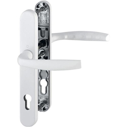 Hoppe Profiltürgarnitur New York 1810G/3358/3357N PZ 92/8mm TS: 72-77mm F9016 verkehrsweiß Nr. 3704943