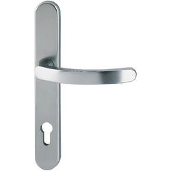 Hoppe Innendrücker auf Langschild 1500/3357 F9 Alu Stahl mit Nocken, mit Stift PZ 92/8mm Nr. 8022295