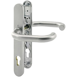 Hoppe RD-Drückergarnitur AP EN179 RD-E138GF/3358/3357N ES1 (SK2) F69 Edelstahl matt PZ 92mm geteilter Drückerstift 9mm TS: 72-77mm Nr. 3069249