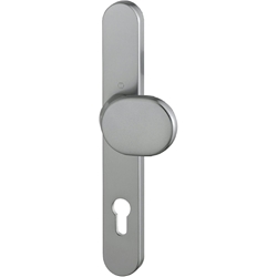 Hoppe Knopf auf Schmalschild 86G/3357 F9 Alu Stahl PZ 92/8mm Nr. 8209686