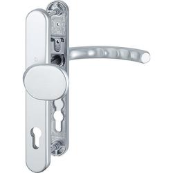 Hoppe PT-Schutz-Wechselgarnitur, oval, PZ, 8/92, DIN Links-Rechts, ALU Luxembourg 86G/3358/3357N/1500, natur matt eloxiert Schmalschild, TS 57-62mm Nr. 8054140