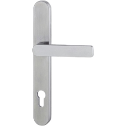 Hoppe Außendrücker flach auf Langschild E099KH/3357 F69 Edelstahl matt PZ 92/8mm Nr. 3350671